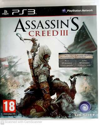 PS3 ASSASSINS CREED 3
CENA: 1000
